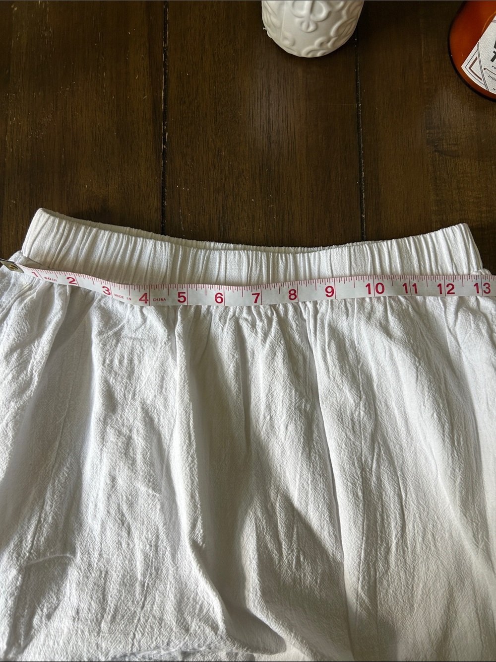 Anrabess long flowy white tiered 100% rayon maxi skirt size medium - Picture 9 of 9